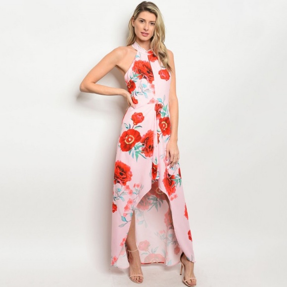 Dresses & Skirts - ✨NEW✨ Pink Floral Maxi Dress
